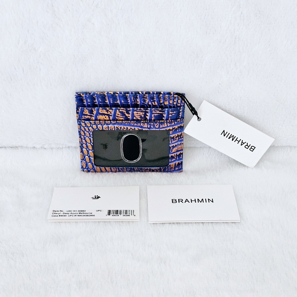 NWT Brahmin DEEP AZURE Lorelei w/Cheryl Card #HARD TO FIND# - Picture 13 of 16